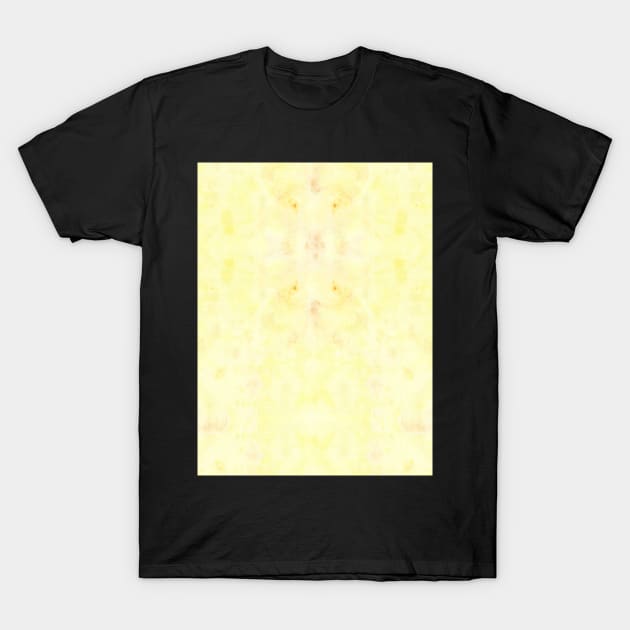 Shades of Yellow Liquid Paint - Watercolor Rain Painting Mirror Pattern T-Shirt by GenAumonier